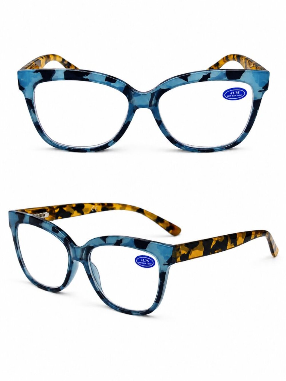 Two-tone Tortoiseshell Cat-Eye Reading Glasses
